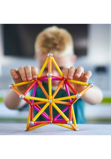Geomag Manyetik Çubuklar Classic Seri Zeka Oyunu Manyetik Yapı Oyunu 93 Parça