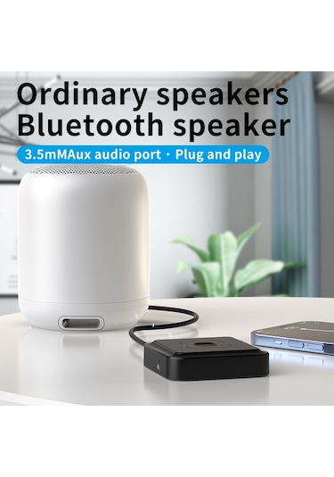 Cbtx Bt-22 Bluetooth 5.1 Ses Alıcı Verici Mikrofon İle 3.5mm Aux Rca Jack Kablosuz Stereo Adaptör Araba