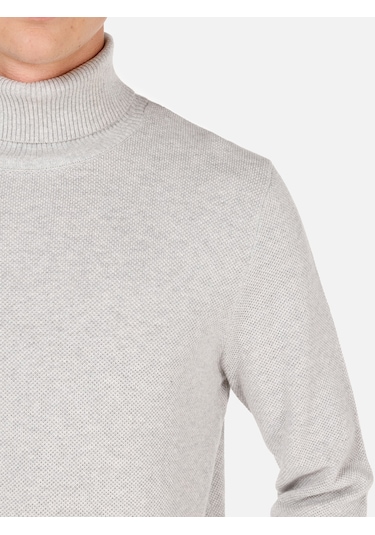 Colins Regular Fit Turtle Neck Gri Erkek Kazak Cl1064879 Gri