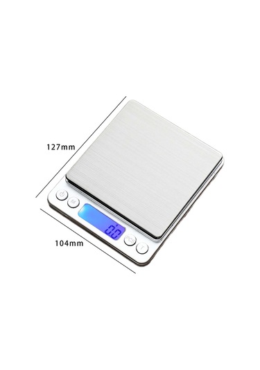 Dolıty Mutfak Terazisi Paslanmaz Çelik Tartı Cihazı Mini 1-kg Beyaz
