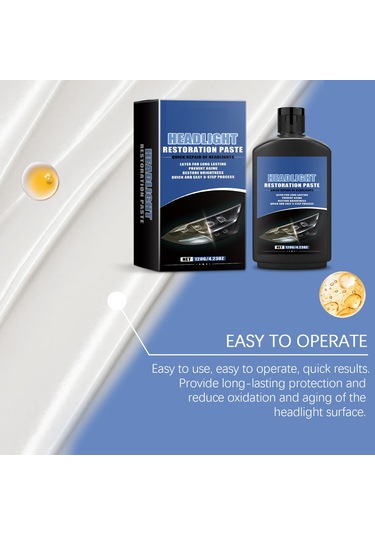 Araba Far Bakım Kremi, Çıkarma, Parlatma, Temizleme, Sararma, Cilalama, Yenileme, Araba Far Bakımı 120g,jwcwsq