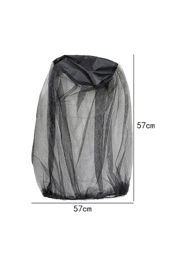 Suntek 2 Adet Kafa Net Örgü Yüksek Büyük-boy-siyah Siyah