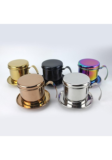 Suntek Vietnam Kahve Damlatıcı Demleyici Cafe Ofis Bar Siyah