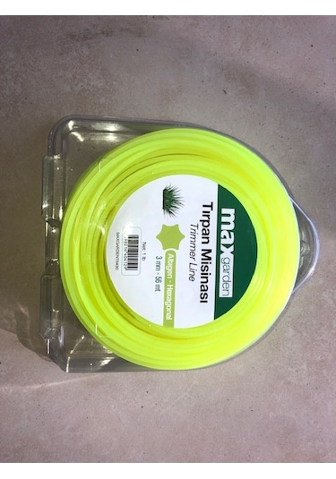 Maxgarden Tırpan Misinası Neon Sarı Altıgen 3.0 Mm - 56 Metre