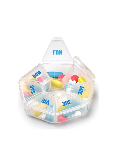 2 Haftalık Hap Kutusu Seti No. 10 Altıgen ,