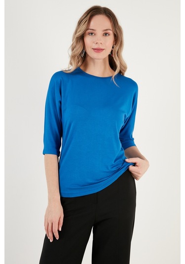 Lela Bisiklet Yaka Truvakar Kol Bayan Bluz 5861416Y Saks