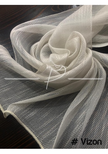 Tül Perde Nire Desen Düz Armür Etek Kurşun Sarım 4 Renk Çok Renkli