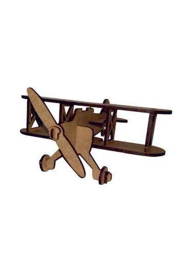 Ahşap Uçak Maketi - 3 Boyutlu
