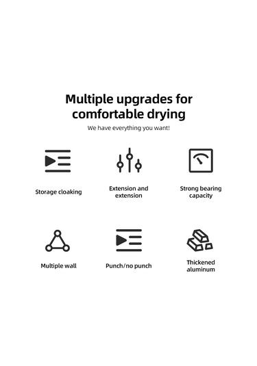 Gizli Geri Çekilebilir Çamaşır İpi Dış Mekan Kapalı Siyah Siyah