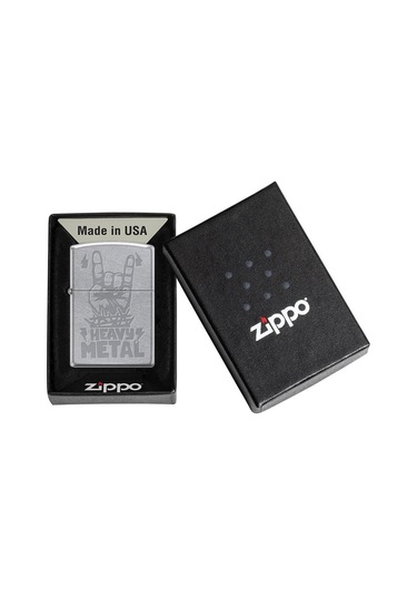 Zippo Heavy Metal Fingers Brushed Chrome Çakmak - 49007-00071-model11