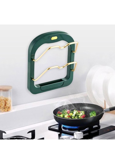 Suntek Tencere Kapakları Tutucu Duvar Dolabı Kapı Kiler Yeşil Yeşil