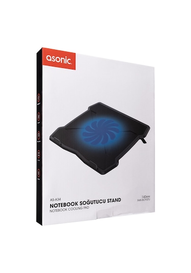Asonic AS-A34 140 MM 15.6" Fanlı Notebook Soğutucu