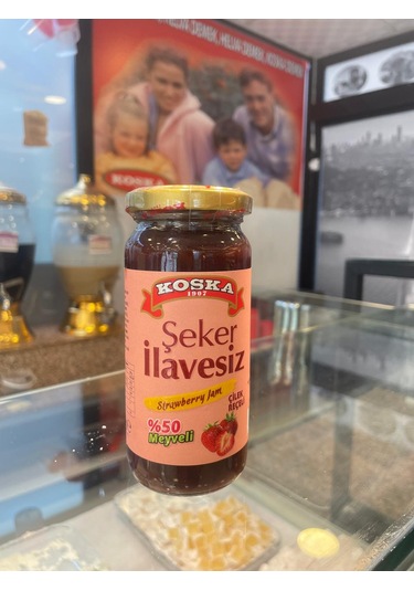 Koska Şeker İlavesiz Çilek Reçeli 270 Gr 1 Adet