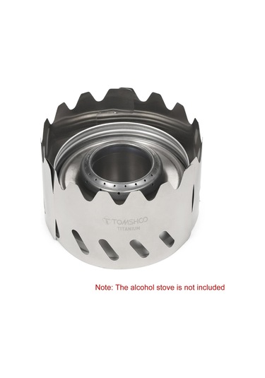 Tomshoo Taşınabilir Açık Ultralight Titanyum Alkol Soba Raf Kamp Yürüyüş İçin Ön Cam Standı Çok Renkli