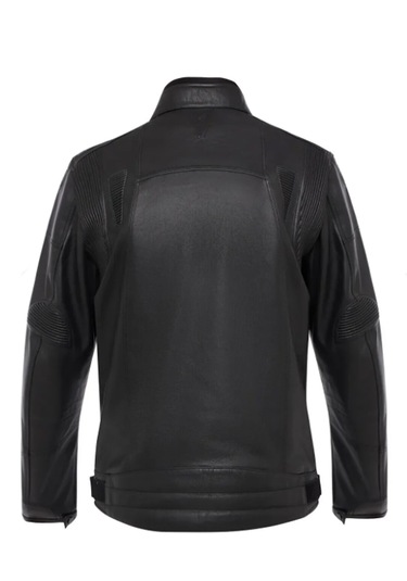 Korumalı Deri Motosiklet Montu