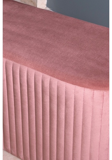 Velluto Lungo Rose Puf-gül Kurusu 90 Cm Kapitoneli Uzun&oval Puf&bench&koltuk&pofuduk Makyaj Puff