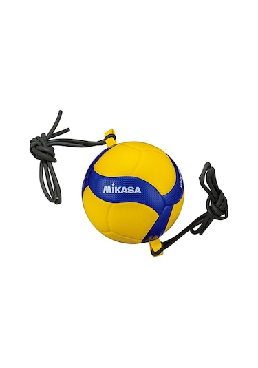Mikasa V300W-AT-TR No 5 Yapıştırma Lastikli Eğitim Voleybol Topu Mavi Sarı Mavi - Sarı