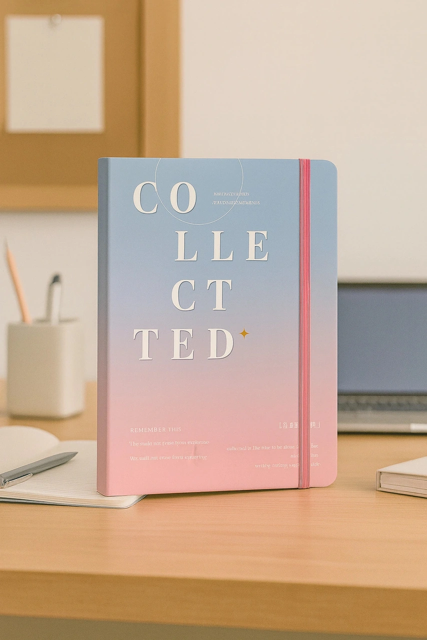 Ajanda Günlük Çizgili Not Defteri Notebook Collectede Mavi