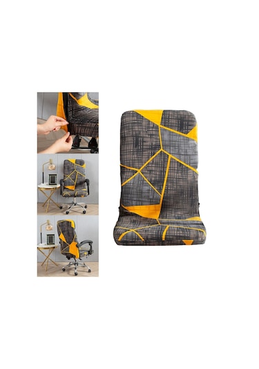 Suntek Anti Kirli Polyester Bilgisayar Koltuğu Stil B İçin Dönen Sandalye Örtüsü Slipcover