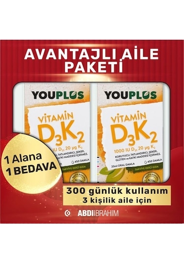 Youplus Vıt D3 K2 20 Ml Damla Kofre