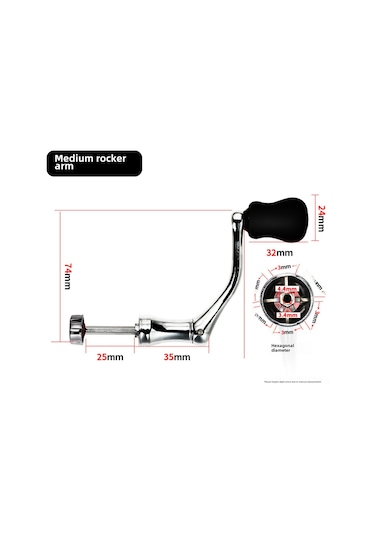 Springsun Evrensel Metal Balık Makinesi Kolu - Eva Tutamaklı, 1000-4000 Model Uyumlu, Dürtüye Dayanıklı Ve Konforlu Kullanim