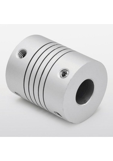 Leasetake 6mm İla 8mm Şaft Bağlantısı 25mm Uzunluk 18mm Çap Adım Motor Bağlantısı Alüminyum Alaşımlı Bağlantı Konnektörü 3d Yazıcı Cnc Makinesi Dıy Kodlayıcı