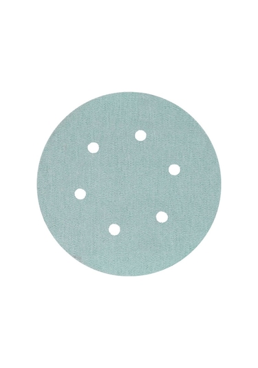 Yeşil Esnek Cırtlı Disk Zımpara 150 Mm 6 Delikli 60 Kum