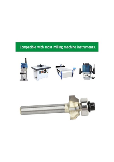 Fortunelane Ahşap Kesim Aleti: 1/4xr2 Freze Ucu, 4 Telli, 1/4 İnç Saplı, Karbür, Kesme Ve Köşe Yuvarlama İçin