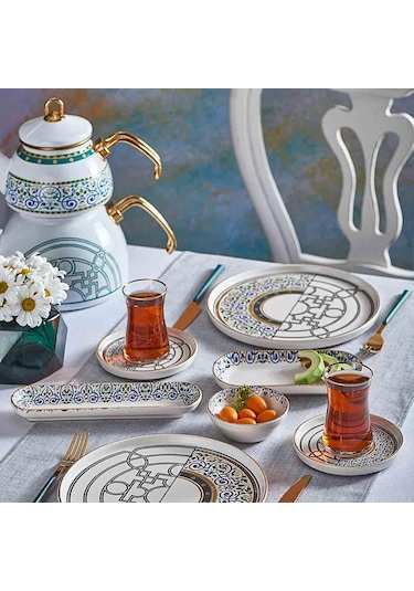 Neva N3164 Mentol Jülide 26 Prç Kahvaltı Takımı Yeşil