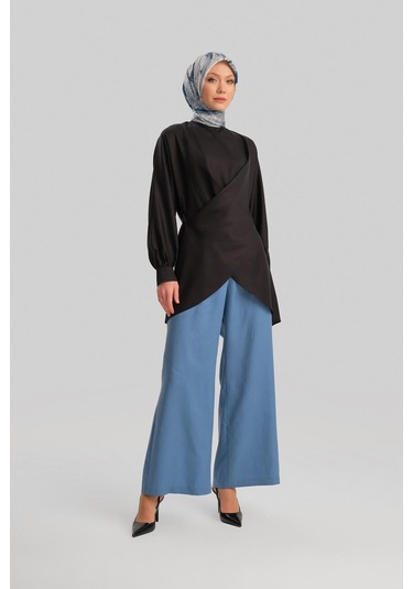 Armine Çapraz Bağlamalı Bluz 24y3536 Siyah-siyah Siyah