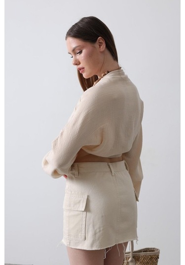 Gülsüm Aydın Bluz - Bej Bej