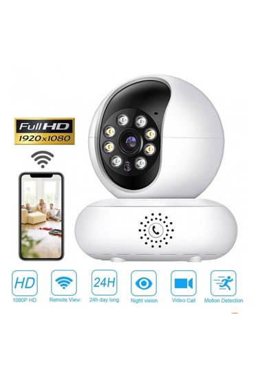Qasul 1080p Çift Wifi 2.4/5 Ghz Ip Kamera Hareket Izleme Sesli