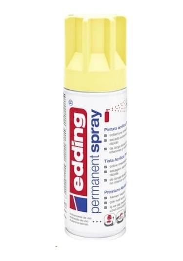 Edding Akrilik Sprey Boya 200Ml Pastel Sarı Mat E-5200 N11.301
