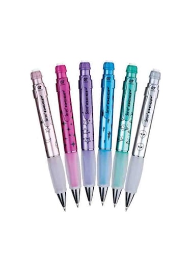 Serve Deep Desenli Metalik Renkler 0.7 Versatil Kalem 6'lı Set