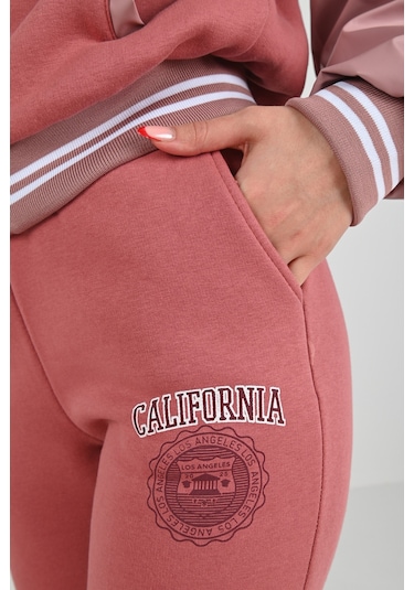 Kadın Üç İplik Şardonlu Düğmeli Eşofman Takımı 3940-24 001