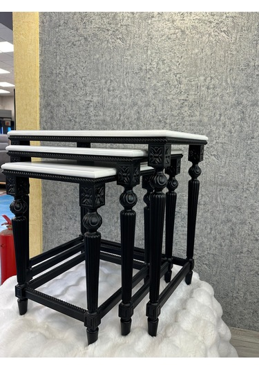 Ahşap Oymalı Zigon Sehpa