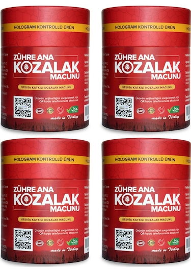 Zühre Ana Çam Kozalak Macunu - 4 Adet Hologramlı Ürün