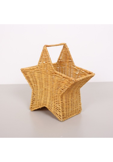 Bohem Rattan Yıldız Çatallık Ve Kaşıklık 26x17, Iskandinav, Modern
