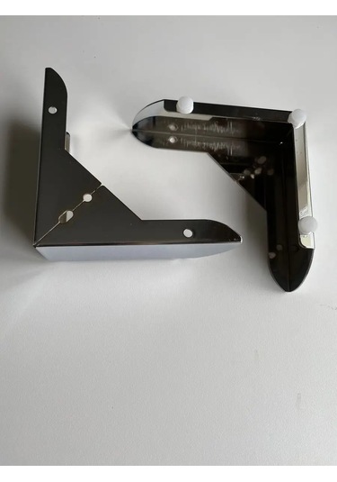Lamel66 Mobilya İçin Krom Köşe Destek H 50mm, 2 Adet 142754912 Krom