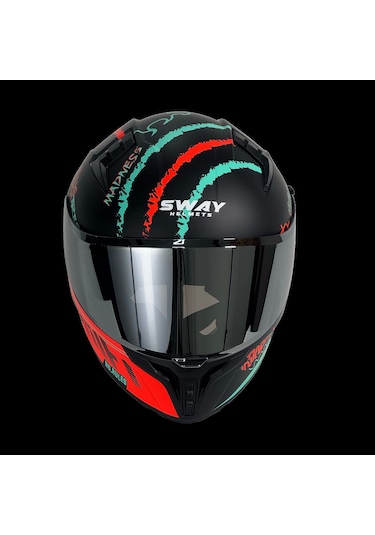 Sway SW 869 Hero Full Face Kask Siyah Sarı