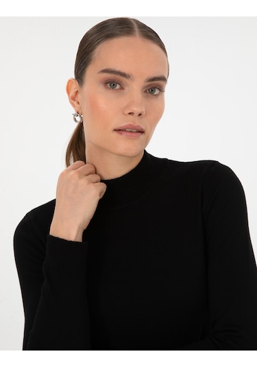 Pierre Cardin Kadın Siyah Kazak /triko 50315768-vr046 Siyah