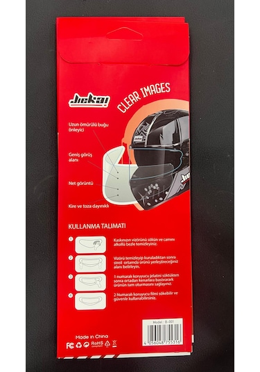 Jiekai Motorcu Kask Buhar Önleyici Film