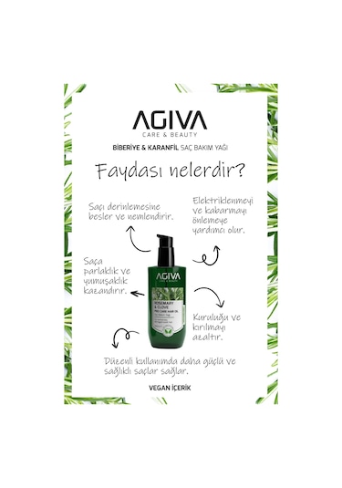 Agiva  Biberiye&Karanfil Saç Bakım Yağı Seti