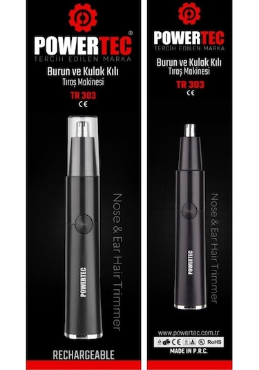 Powertec TR-303 Burun ve Kulak Kılı Makinesi