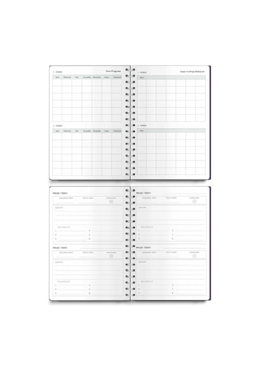 Victoria's Journals Spiralli Akademik Ajanda 2023-2024 Haftalık A5 14.8x21 Cm Çok Renkli