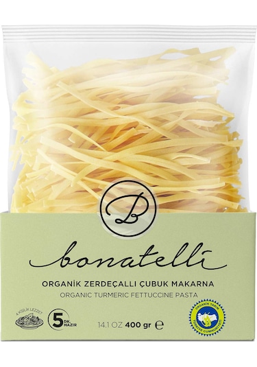 Bonatelli Organik Zerdeçallı Çubuk Makarna 400 G