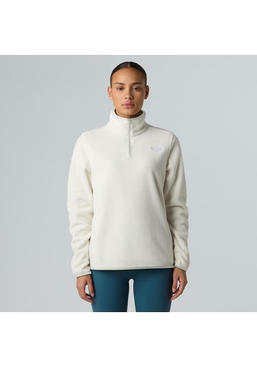 The North Face Kadın Glacıer Fleece 1/4 Zıpceket Nf0a8d2jqlı1 Beyaz