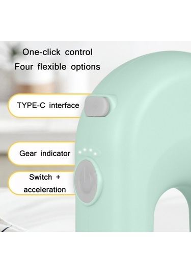 Didadodo Cbtx Kablosuz Mikser, Yeşil Soğan A Modeli, Kek Ve Yumurta Çırpıcı Yeşil