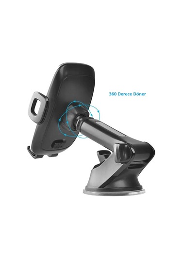 Blue Spectrum H-xp329 Ekstra Güçlü Vantuzlu Araç İçi Telefon Tutucu Siyah