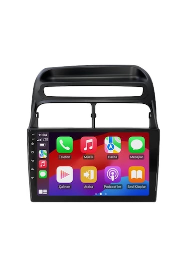 Fiat Linea 2006-2016 Siyah 6gb Ram 64gb Hafıza 8 Çekirdek Carplay Kamera Android Multimedya 9"